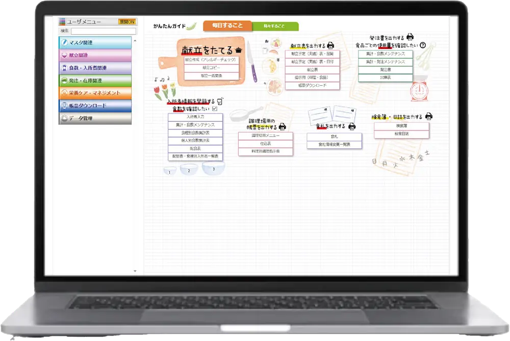 操作画面の参考イメージ